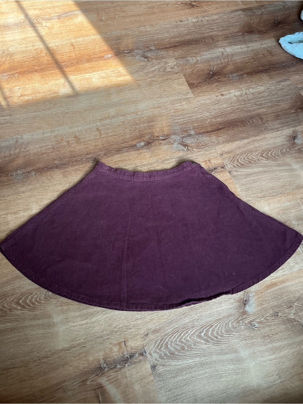 American Apparel Burgundy Circle skirt 100% cotton -Made in the USA